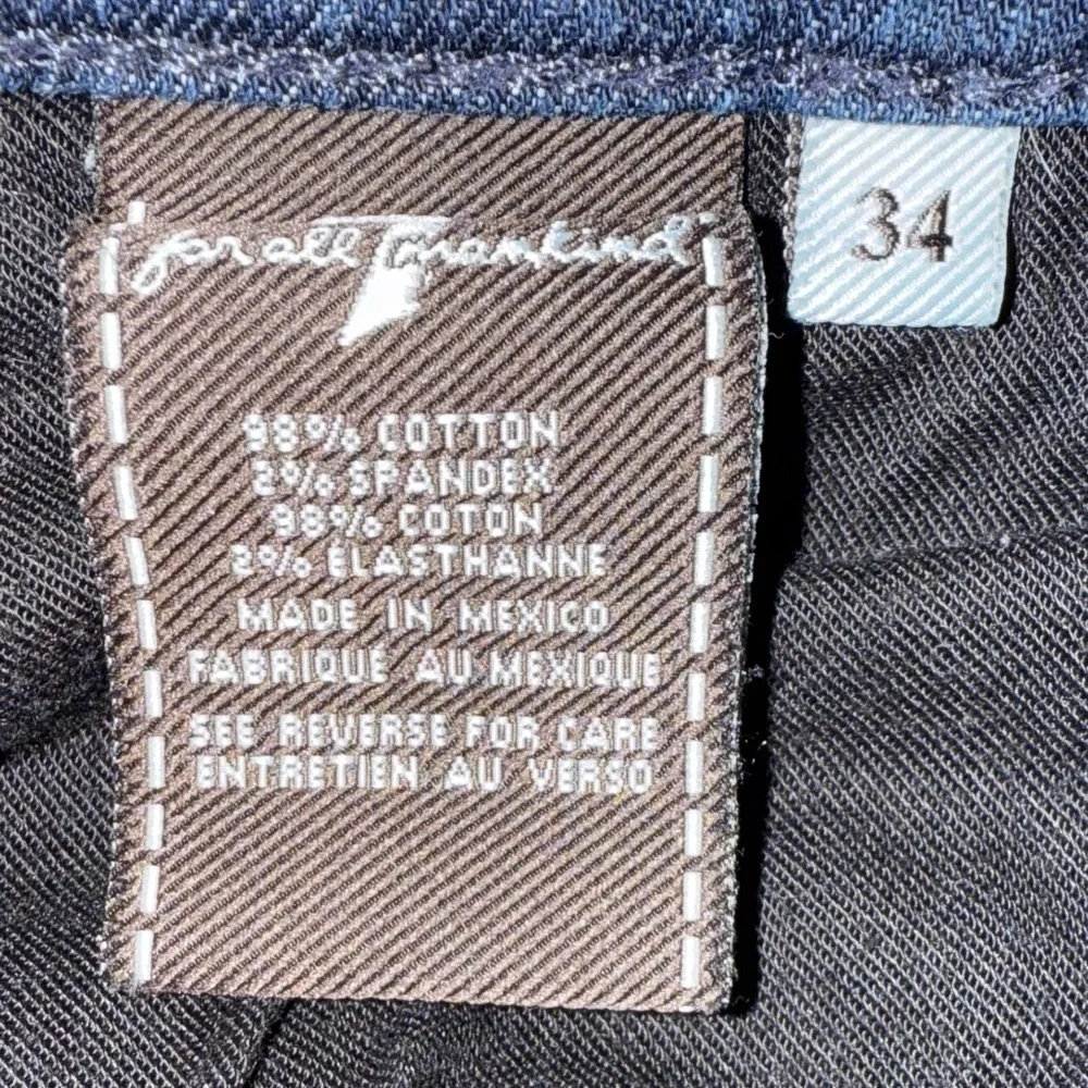 7 For All Mankind Slimmy Men’s Jeans 34x28 Dark Wash Slim Straight Fit Denim